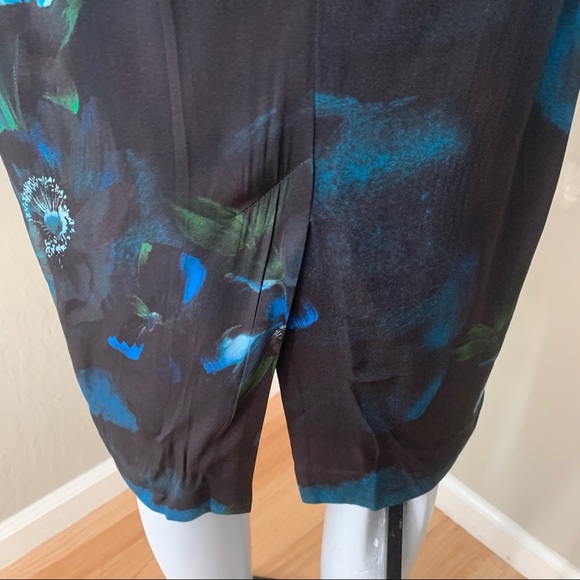 NWT JIGSAW LONDON Romantic Twist Front Navy Floral V-Neck Long Sleeve Midi Dress - Picture 14 of 16